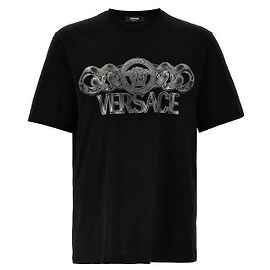 Versace Medusa On Chain T-Shirt Schwarz