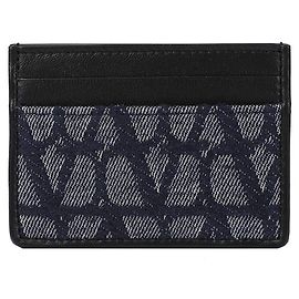 Valentino Jacquard Card Holder Blue