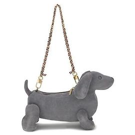 Thom Browne Bolso Baby Hector de ante de ternera Castaño