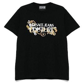 Versace Barockdruck T-Shirt Schwarz