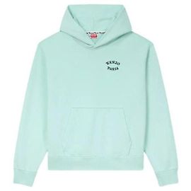 Kenzo Moletom de algodão com capuz Verde