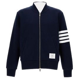 Thom Browne Klassische Loopback Bomberjacke Blau