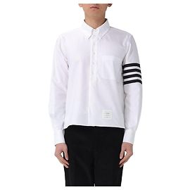 Thom Browne Camisa Oxford de algodón Blanco