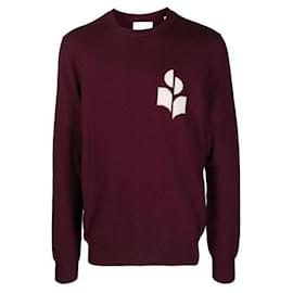 Isabel Marant Pullover mit Logo Rot
