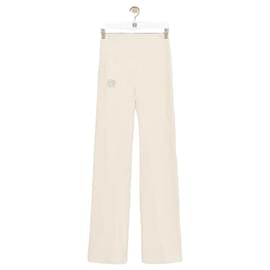 Loewe Soft Bootleg Hose Weiß