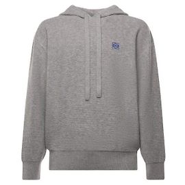 Loewe Hoodie aus Wolle Anagramm Braun