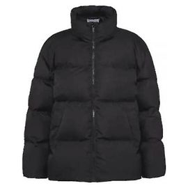 Prada Oversized Nylon Daunenjacke Schwarz