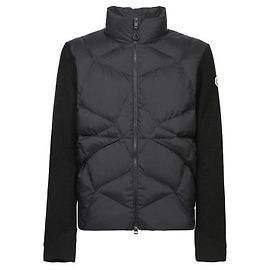 Moncler Down Zip-up Cardigan Black