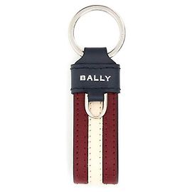 Bally Stripe Keyring Blue