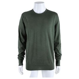 Loro Piana Langarm-Strickpullover Grün