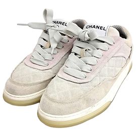 Sneakers in Pelle Scamosciata Chanel Marrone