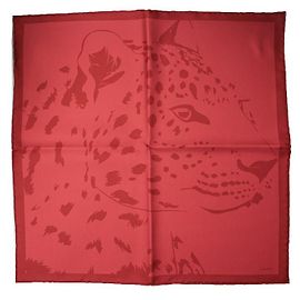 Cartier Bufanda Petit de Seda Rojo Ladrillo Roja