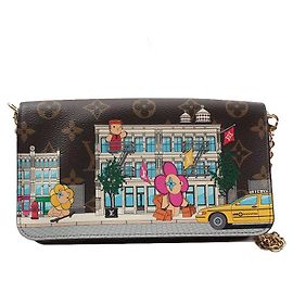 Louis Vuitton Borsa a tracolla Pochette Felicie Monogram Vivienne Marrone