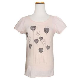 Camiseta de algodón estampada rosa claro See by Chloé Rosa