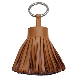 Hermès Chaveiro Pom Pom Tassel Rosa Dourada Sakura Ultra Violet Rosa