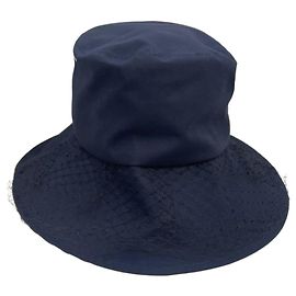 Chapéu bucket de aba larga Teddy Veil Christian Dior Multicor