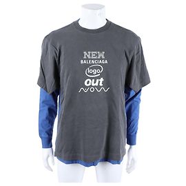 Balenciaga Lagen Langarmshirt Blau