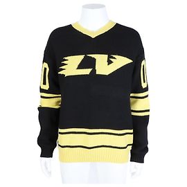 Langarm-Strickpullover von Louis Vuitton Schwarz