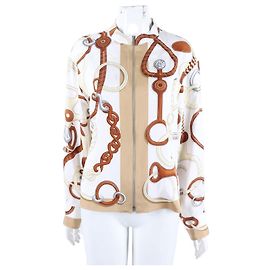 Chaqueta de seda con cremallera Hermès Multicolor