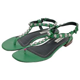 Sandales Flip Flop Balenciaga Vert