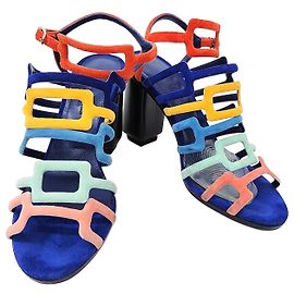 Hermès Suede Sandals Multiple colors