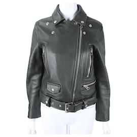 Acne Lederjacke Braun