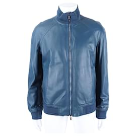 Hermès Wendbare Lederjacke Blau