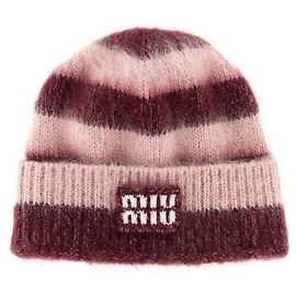 Miu Miu Gorro de mohair Laranja
