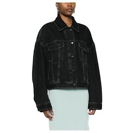 Acne Relaxed Fit Denim Jacket Black