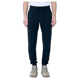 Moncler Calças de moletom de algodão com patch de logo Preto