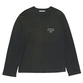 Acne Logo T-Shirt Schwarz