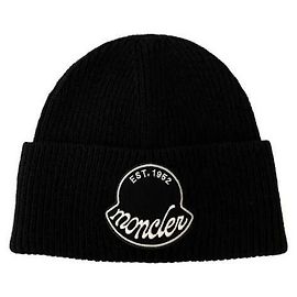 Moncler Gorro com patch de logotipo Preto