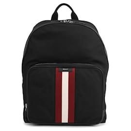 Bally Three Stripe Logo Backpack Black