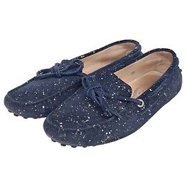 Wildleder Slipper von Tod's Blau