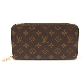 Louis Vuitton Monogram Canvas Zippy Organizer Wallet Black