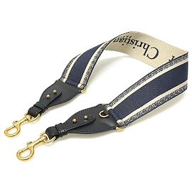 Blue CHRISTIAN DIOR PARIS Embroidered Ring Shoulder Strap Multiple colors
