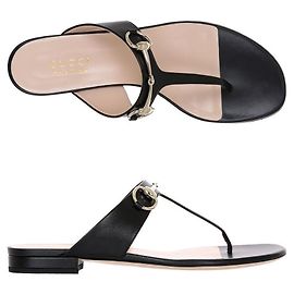 Gucci Horsbit Leather Flip-Flop Sandals Multiple colors