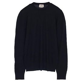 Hermès Maille en laine noire Noir