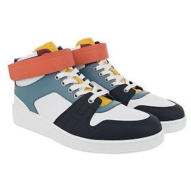 Hermès Baskets montantes Freestyle Blanc/Multi Multicolore