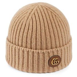 Gucci Gorro de lã e cashmere duplo Marrom