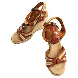 Isabel Marant Raffia Wedge Sandals Multiple colors