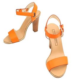 Ralph Lauren Orange Strap Sandale Orange