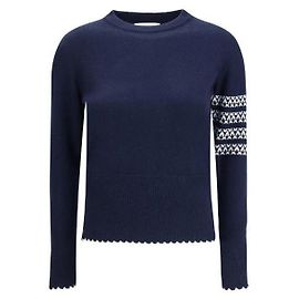 Thom Browne Hector Pullover aus Merinowolle für die Feiertage Blau