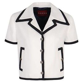 Gucci Chaqueta de tweed de algodón Blanco