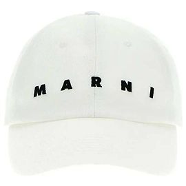 Marni Gorra de béisbol con bordado de logo Blanco