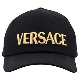 Versace Baseballkappe mit gesticktem Logo Schwarz