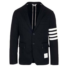 Thom Browne Bar Stripe Unconstructed Jacket Blue