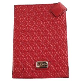 Tod's Capa de passaporte acolchoada em verniz vermelho Vermelho