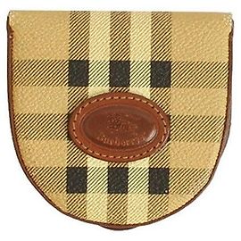 Burberry Check Logo Canvas Coin Purse Multiple colors