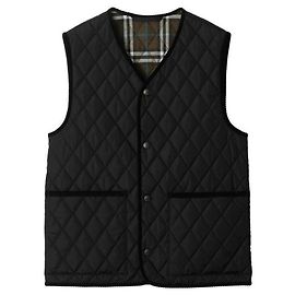 Burberry Colete de nylon acolchoado Preto